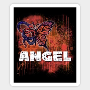 Angel gothic girl fairy grunge design Magnet